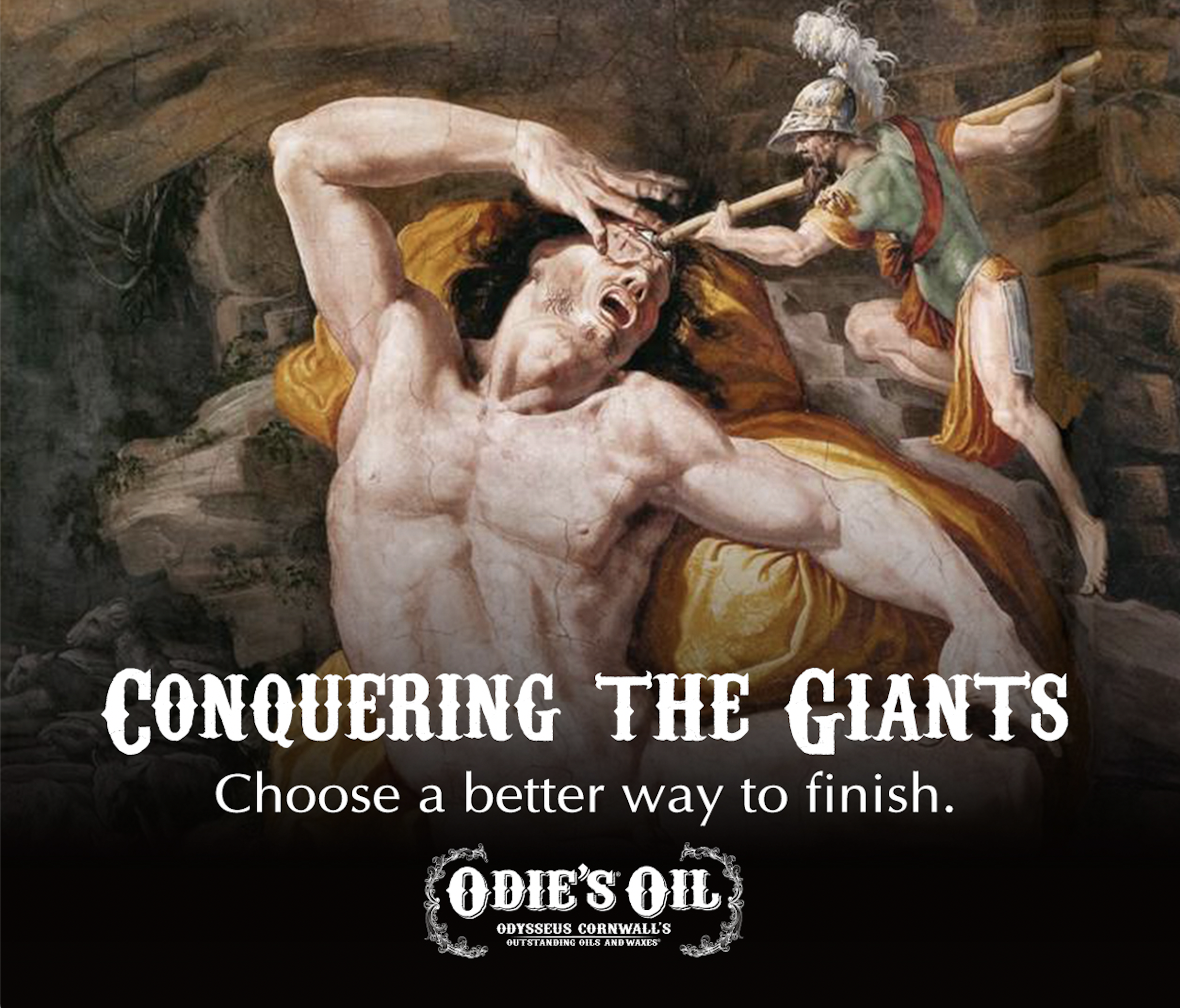 Odysseus and Polyphemus -conquering the giants