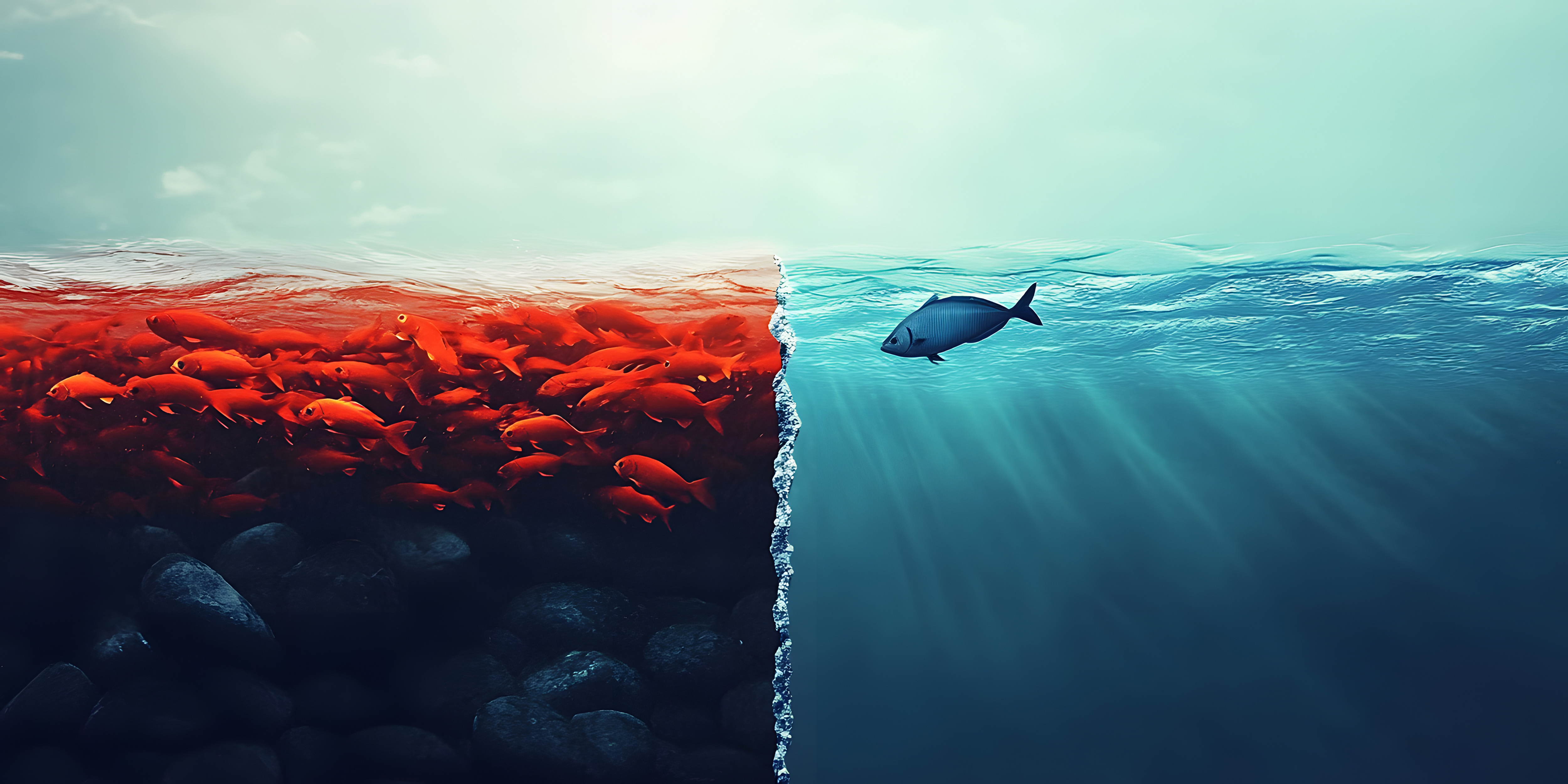 red ocean blue ocean